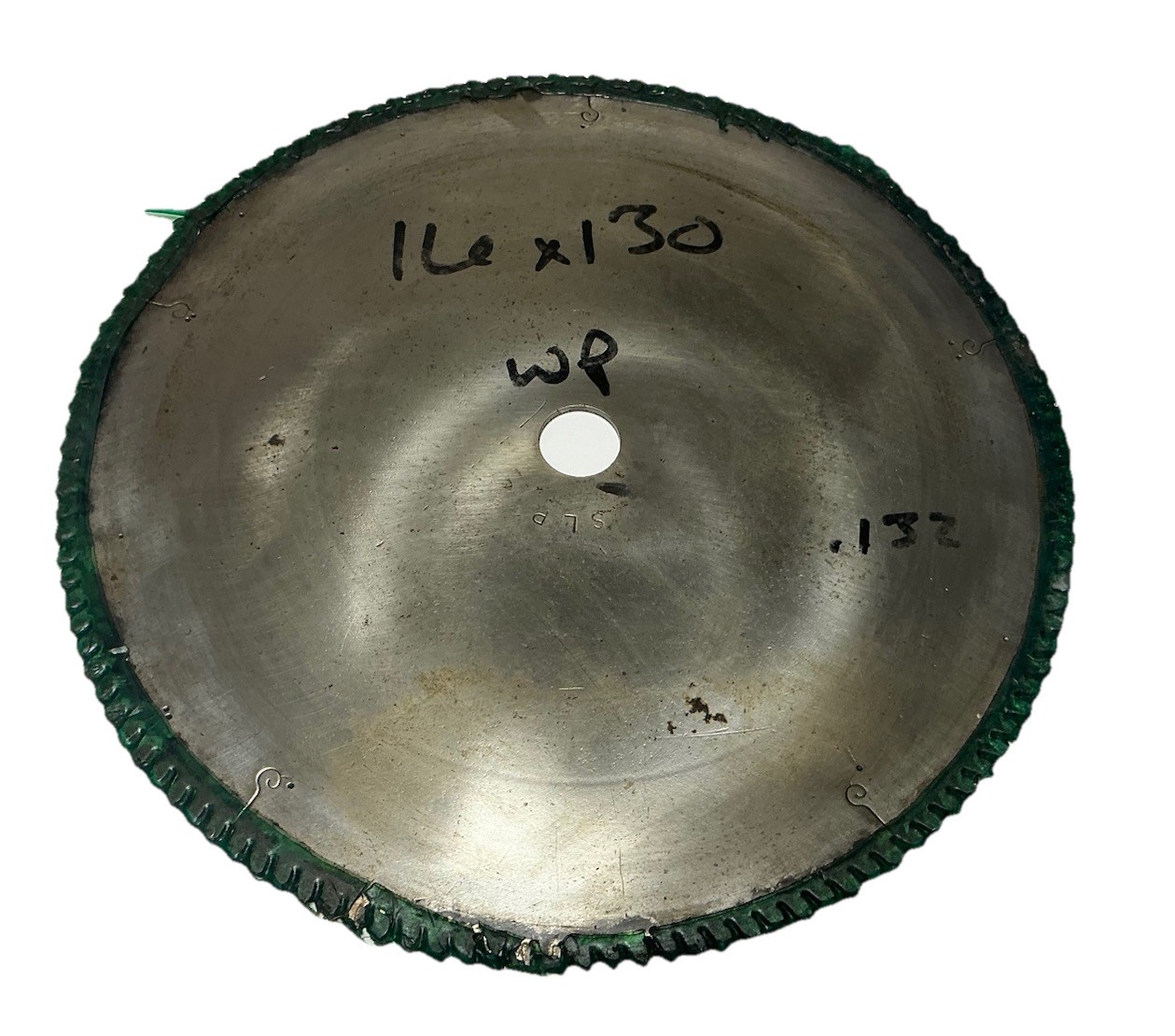 15" 130 tooth 1-1/4” bore .135 Kerf Industrial Saw Blade Sharpened