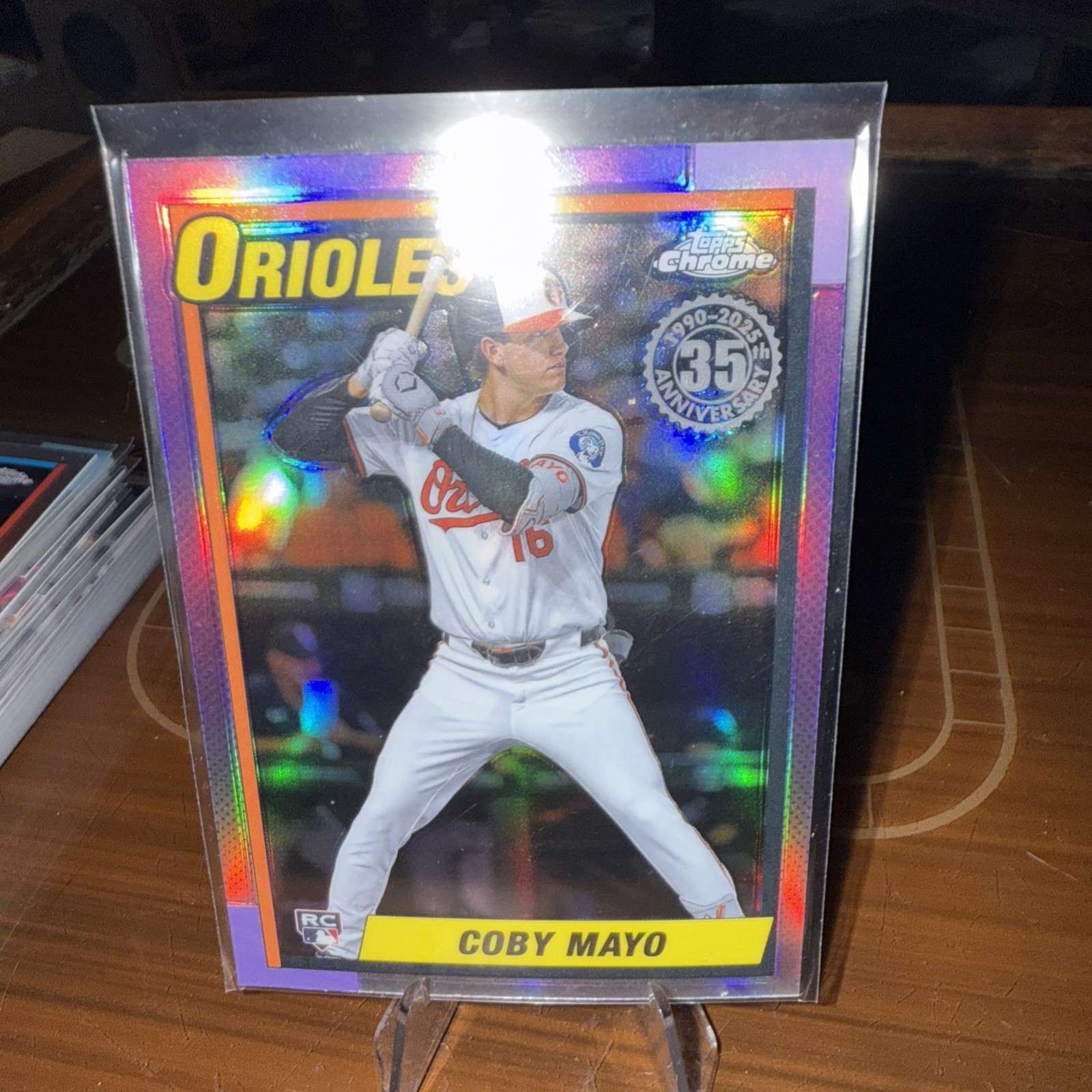 2025 Topps Chrome - 1990 Topps Baseball Coby Mayo #90CB-17 (RC)