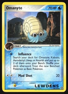 Omanyte - 56/108 - Common - EX Power Keepers - Pokemon Card - 2