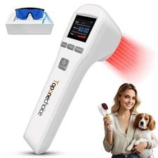 LLLT Dual Wavelength 650nm*16 808nm*4 Cold Laser Pet Pain Relief Therapy Device