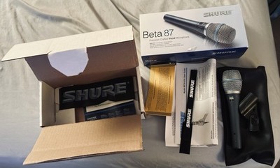 Shure Beta 87A Vocal Condenser Mic + MXL 603S Instrument Mic  BUNDLE EXCELLENT