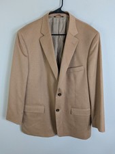 Brooks Brothers Fitzgerald Blazer Men's 46R Brown "Tollegno 1900 Camel Hair"