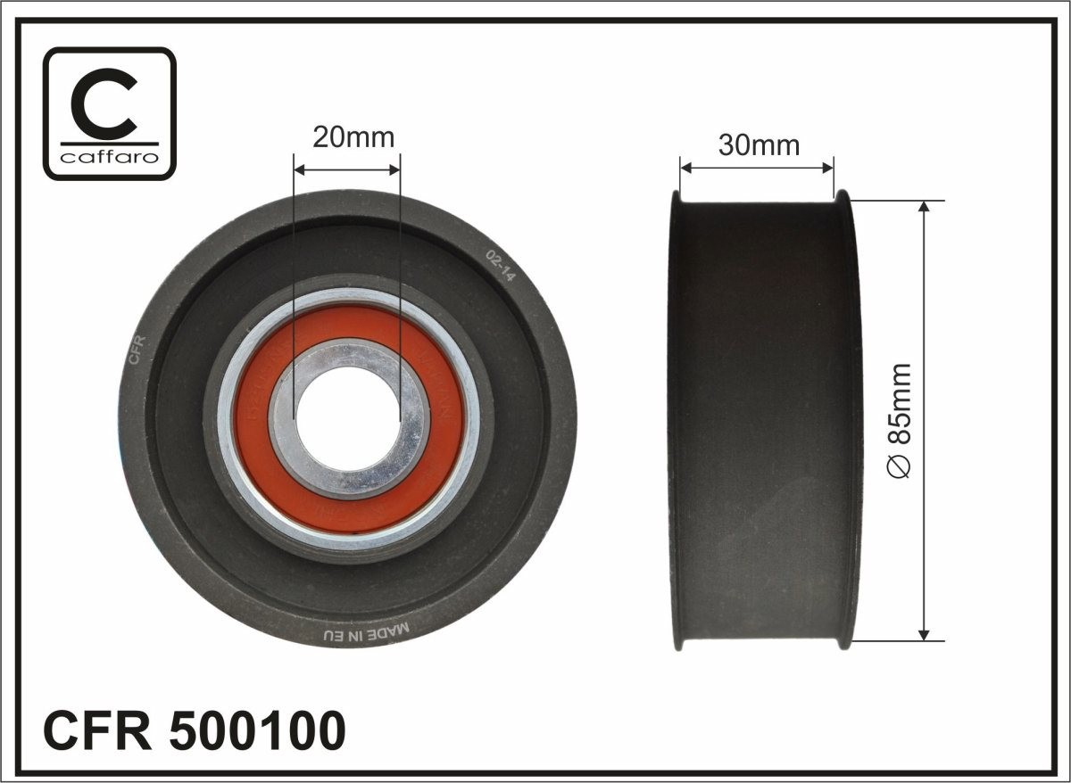 Fits CAFFARO ROLKI NAPINACZY 500100 TENSIONER ROLLER