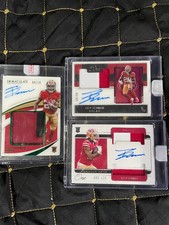 2021 Trey Sermon Panini Immaculate Football Rookie Auto Patch 04/18