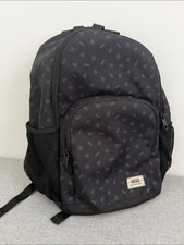 Vans Alumni Backpack   Black Monogram Logo Pr...