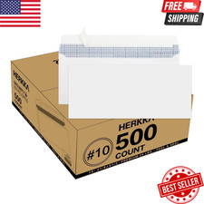 10 Security Self Seal Envelopes 4 1 8 x 9 1 2 Inch 500 Pack White 24LB No Window