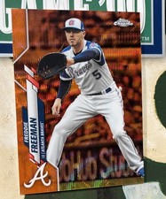 2020 Topps Chrome Freddie Freeman Orange Wave Refractor /25