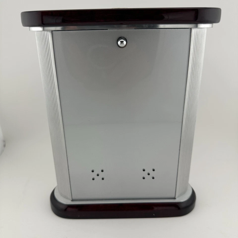 B7590 Bulova Belvedere Executive Desk Mantel Clock Weather Station Hygrometer - Image 3 of 4