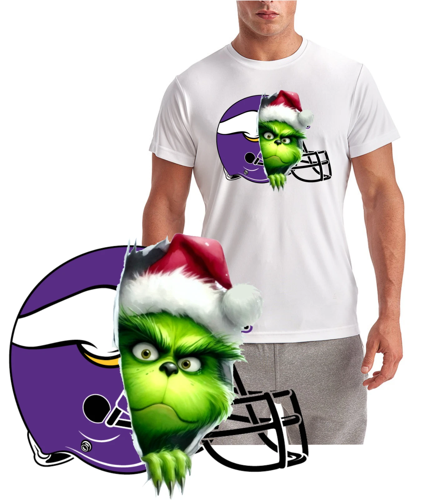 New / Minnesota Vikings funny character Tee / Quality Wicking T-Shirt