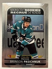 2021-22 21/22 Platinum Marquee Rookies #245 Brinson Pasichnuk San Jose Sharks