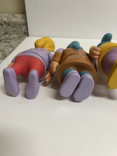 Vintage 1992 Disney Snow White Seven Dwarfs Vinyl Plastic 6” Figures Toys Set 7 - Picture 18 of 19
