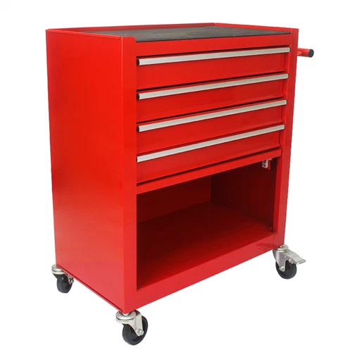 4 Drawers Rolling Tool Box Cart Chest Tool Garage Storage Cabinet with Wheels US - Picture 21 of 36