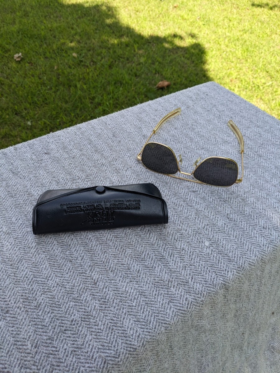 COMMAND コマンド ヴィンテージ USA 23K パイロット サングラス Vintage Command USA 23K Pilot Aviator Sunglasses With FG-58 Case