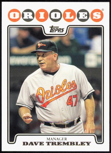 2008 Topps #589 Dave Trembley Baltimore Orioles Baseball Card - Picture 1 of 2