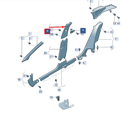 Kit Réparation Pattes Phare Avant Droit Fiat 500 / 500 C – 9 Pièces – Compatible 51816681 – Côté Conducteur - 12