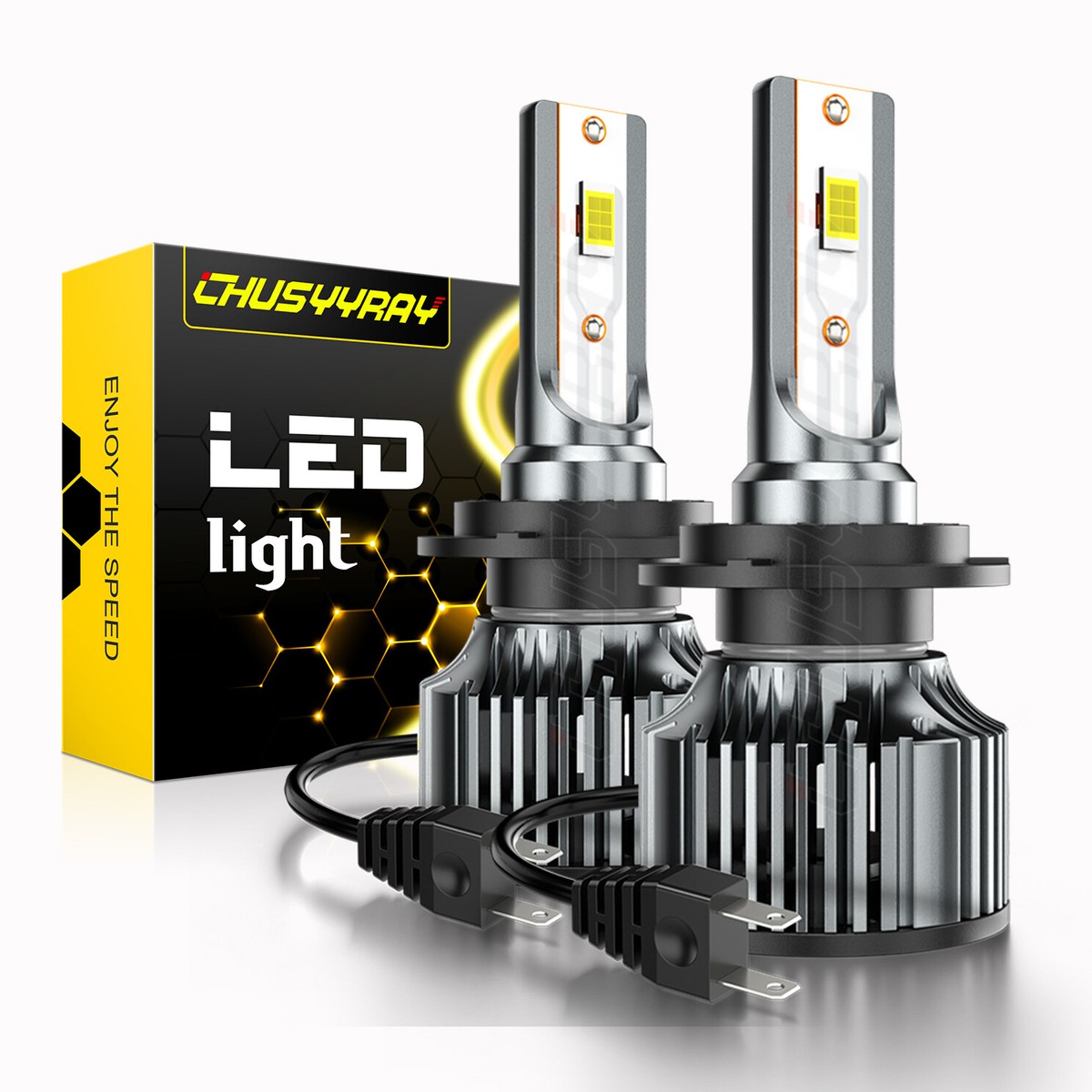 SHENKENUO H7 LED Headlight Bulbs 8000K – 40W 11000 Lumens For Mercedes Benz