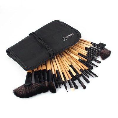 Vander 32Pcs Brocha Pinceles de Maquillaje Kit de Madera Cosmético profesional