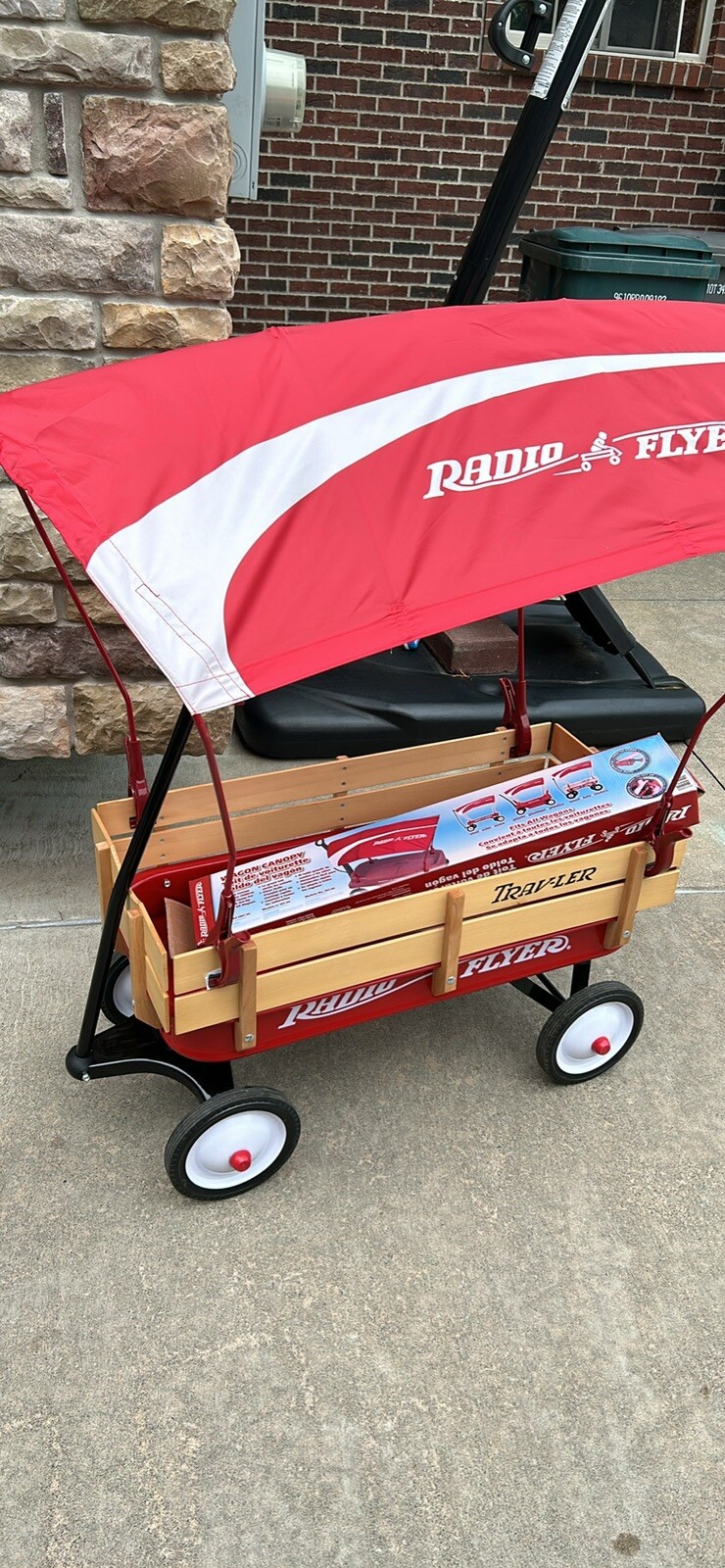 Radio Flyer Town and Country Wooden Kids Wagon with Removabl