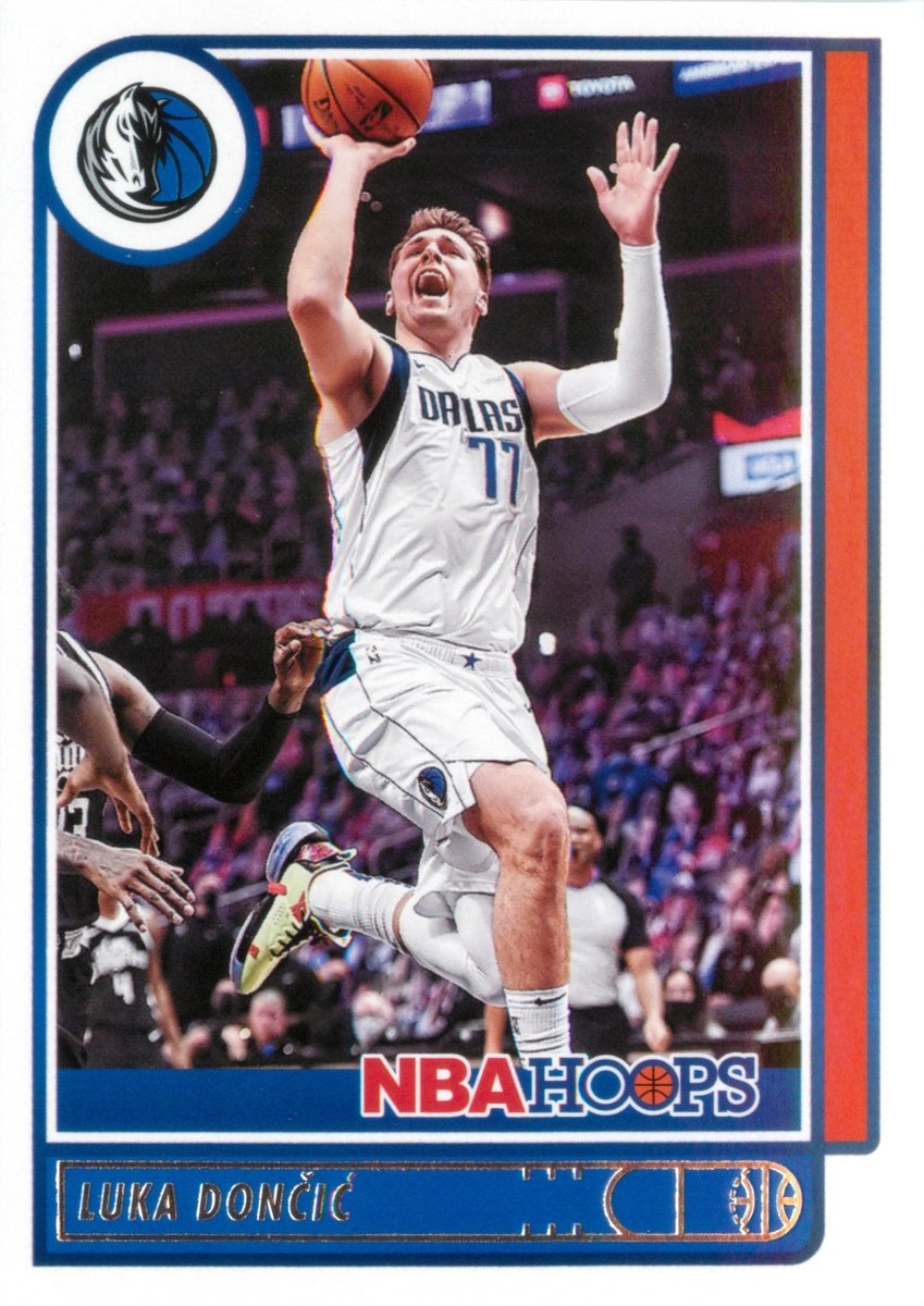 Luka Doncic 2021-22 Panini NBA Hoops Basketball Base Card Luka Doncic 2021-22 Panini NBA Hoops Basketball Base Card