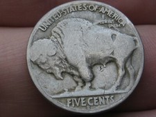 1919 S Buffalo Nickel 5 Cent Piece- San Francisco, VG Reverse Details