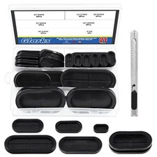 21 Pcs Oval Rubber Grommet Assortment Double Sided Grommets Firewall Hole Plug