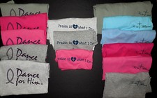 NWOT Sisterly Grace Praise Dance T Shirt 3 Style Choices Ladies or Girls Sizes