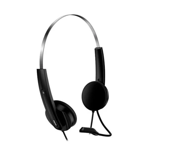 Genius HS-220U Ultra Light Headset Black Microphone USB Adjustable Headband - Image 2 of 4