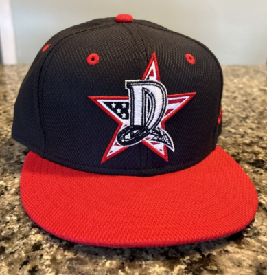 Dayton Dragons Hat Sz 7 1/8 New Era 59Fifty 4th Of July MiLB BP