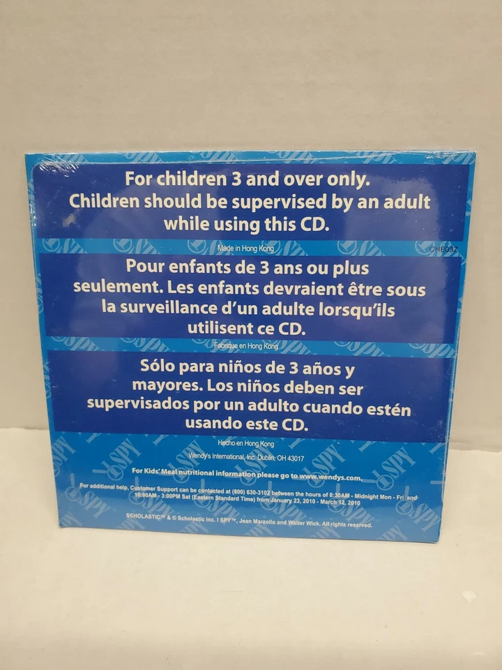Wendy's Kids Meal I Spy CD Mini Game - I Spy Mystery - Scholastic - New Sealed - Image 2 of 2