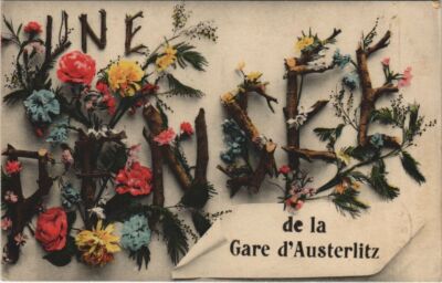 CPA PARIS 13. Bahnhof Austerlitz une pensee (998620)