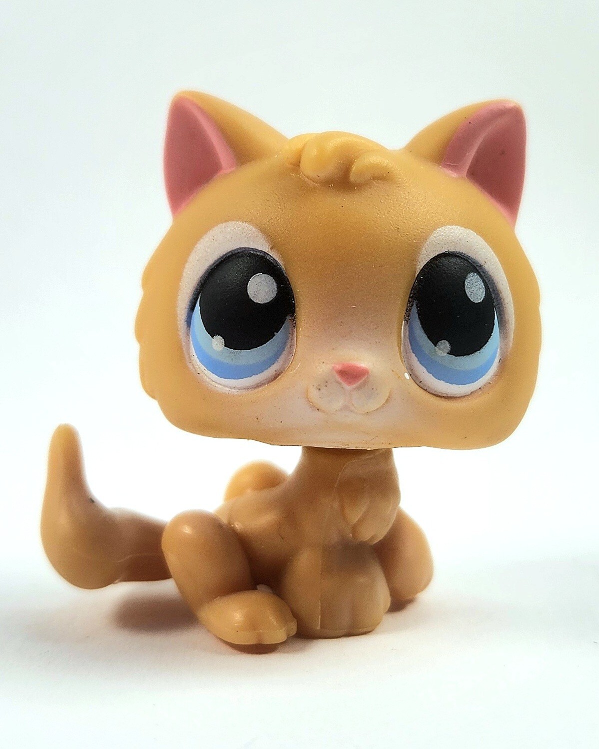 LPS #47 Cat Kitten - Orange - Blue Eyes - Authentic