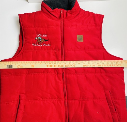 Field & Stream Men's XL Vest Quilted Puffer Red Polyester NWT *Embroidered - Picture 10 of 12
