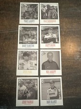 2002 Press Pass Vintage NASCAR Drivers insert mini cards Lot Of 8