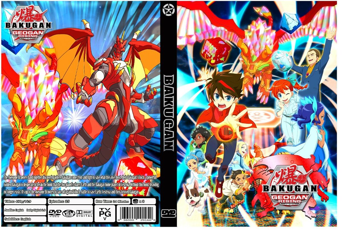 Bakugan Geogan Rising Anime Series Episodes 1-25 English Audio with Eng  Subs