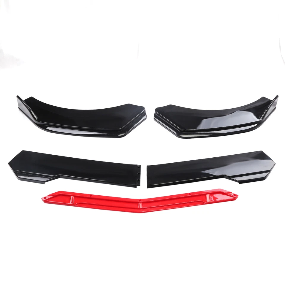For Cadillac Escalade ESV Universal Front Bumper Lip Spoiler Splitter Glossy Red Foto 3 de 4