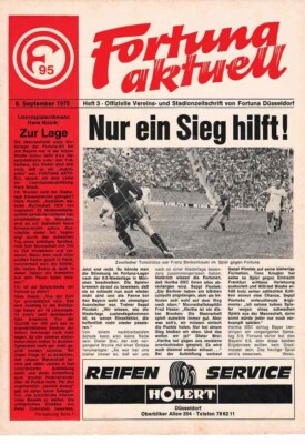 Fussball-Programmheft  75/76  Liga   Fortuna Düsseldorf - Hertha BSC Berlin - A2