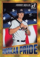 2018-PANINI DONRUSS AMERICAN PRIDE JOHNNY AIELLO 02/99 RC #AP22