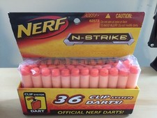 New NERF N-STRIKE 36 dart pack used with CLIP SYSTEM NEW IN SEALED PACKAGE