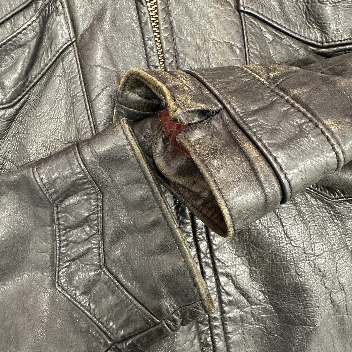【古着】Woolly Mammoth ウーリーマンモス レザージャケット 70s Vintage 70s Woolly Mammoth Handmade Leather Jacket Large | eBay