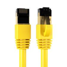 CAT8 Yellow SFTP Ethernet Cable 40Gbps 2GHz Copper LAN Wire 0.5FT-75FT Multi LOT