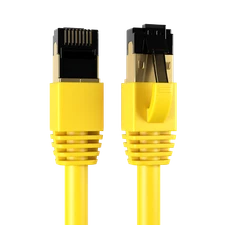CAT8 Yellow SFTP Ethernet Cable 40Gbps 2GHz Copper LAN Wire 0.5FT-75FT Multi LOT
