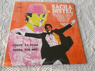 Sacha Distel Toute la pluie tombe sur moi  LP Album Canada pressing