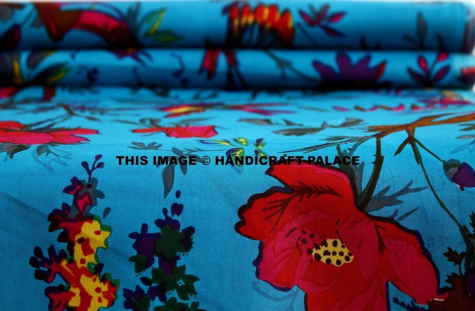 Printed Decorative Sewing Cotton Fabric Crafting Supplies Material By The Yard - Image 3 of 3