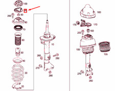 Neue MERCEDES-BENZ E W212 Vordere Federbeinabdeckung A2123270286