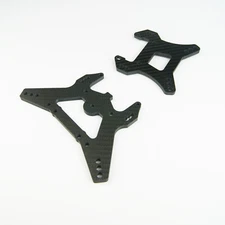 Carbon Fiber Front Rear Shock Tower Brace Set for Rovan LT Losi 5ive T KM X2 1/5