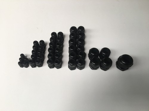 Nylon Cable Glands x 44 Mixed Lot, Black, Metric, New, M12 M16 M20 M25 M32 M40 - Picture 8 of 9