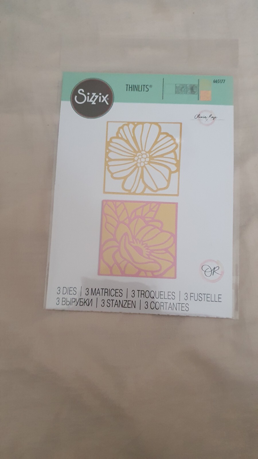Sizzix Thinlits 3 Die Set - Floral Card Fronts 665177