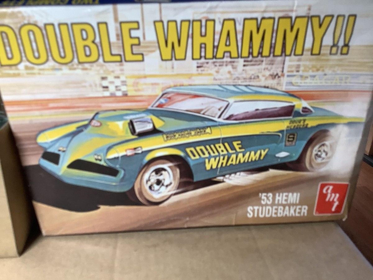 1 25 scale model parts Double Whammy 53 Studebaker Rear View