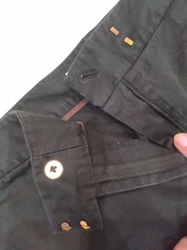 LIZ CLAIBORNE - JACKIE - WOMEN'S FLAT FRONT BLACK BERMUDA SHORTS - SIZE 6 - Picture 3 of 5