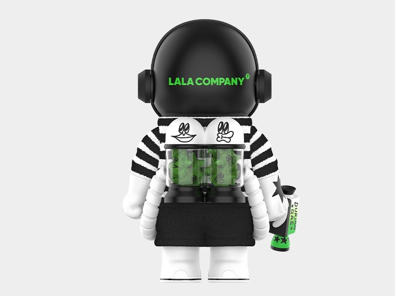 POP MART MEGA SPACE MOLLY 400% LALA COMPANY-DURIAN MAN RADIO